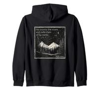 He Counts The Stars And Calls Them All By Name Psalm 147:4 Zip Hoodie