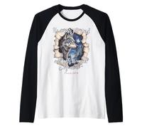 He Counts The Stars Bible Verse Christian Wolf Raglan Baseball Tee