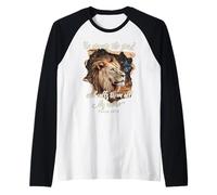 He Counts The Stars Psalm 147:4 Lion Raglan Baseball Tee