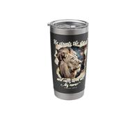 He Counts The Stars Psalm 147:4 Lion Stainless Steel Insulated Tumbler
