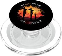 He Died For Me So I Live For Him Easter Is About Jesus PopSockets PopGrip for MagSafe
