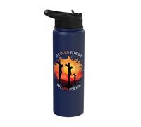 He Died for Me So I Live for Him Easter is About Jesus Stainless Steel Insulated Water Bottle