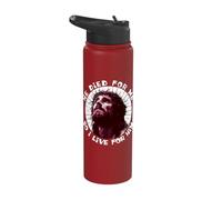 He Died for Me So I Live for Him Jesus Christ Easter Sunday Stainless Steel Insulated Water Bottle