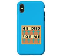 HE DIED FOR ME! Worship song with CROSSES Case for iPhone X/XS