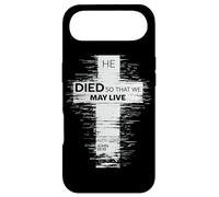He Died So That We May Live John 10:10 Christian Cross Case for iPhone Air