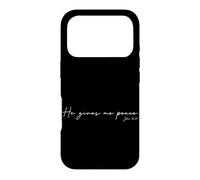 He Gives me Peace Christian Bible Verse Scripture Religion Case for iPhone 17 Pro