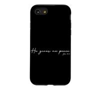 He Gives me Peace Christian Bible Verse Scripture Religion Case for iPhone SE (2020) / 7/8