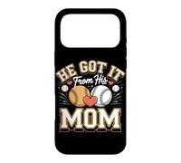 He Got It From His Mom Softball Player Fastpitch Case for iPhone 17 Pro Max