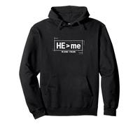 HE Greater Than Me - He Leads I Follow - Christian Faith Art Pullover Hoodie