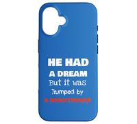 He Had A Dream Nightmare Graphic Novelty Dark Humor Case for iPhone 16