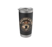 He Has Risen As He Said Matthew 28:6 Christian Emblem Stainless Steel Insulated Tumbler