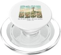 He Has Risen Easter Cross Matthew 28:6 Christian Faith PopSockets PopGrip for MagSafe