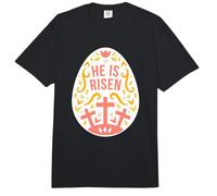 He Has Risen Easter Egg - Jesus Christ Resurrection Comfort Colors Adult Heavyweight T-Shirt