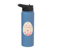 He Has Risen Easter Egg - Jesus Christ Resurrection Stainless Steel Insulated Water Bottle