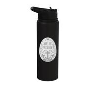 He Has Risen Easter Egg - Jesus Christ Resurrection Stainless Steel Insulated Water Bottle