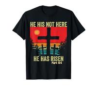 He has Risen He is not Here Jesus Retro Vintage Easter T-Shirt
