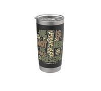 He Has Risen Matthew 28:6 Christian Easter Egg Camo Cross Stainless Steel Insulated Tumbler