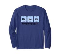 He He He Laughing Gas Chemistry Joke Long Sleeve T-Shirt