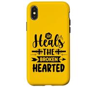 He Heals The Broken Hearted Inspirational Christian Faith Case for iPhone X/XS