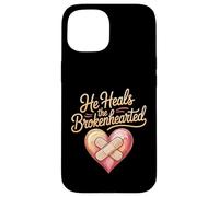 He Heals The Brokenhearted Faith Bible Comfort - Case for iPhone 15