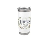 He Hears My Prayer Psalm 145:19 Stainless Steel Insulated Tumbler