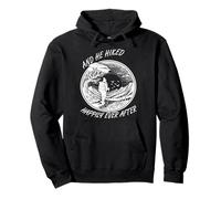 He Hiked Happily Ever After Nature Hiker Mountain Fun Hiking Pullover Hoodie