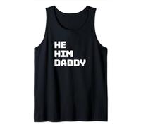 He Him Daddy Dom Daddy Man Bear Dom Top Gay Beard Pride Tank Top