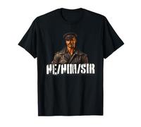 He Him Sir Gay Pride - Leather Gay Daddy Bear Kink Gay Biker T-Shirt