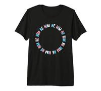 HE/HIM Trans LGBTQI Pronouns Trans Pride Colors Premium T-Shirt