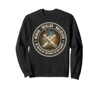 He Holds My Patients In His Hands Nurse Sweatshirt