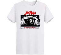 HE&HONP Japan Sylvian Life in Tokyo Pop Fashion Graphic t Shirts O-Neck T-Shirt Oversized(Medium)