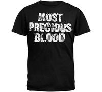 HE&HONP Most Precious Blood Mens Bulldt Shirt Black(3X-Large)