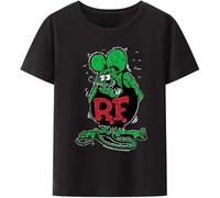 HE&HONP R.F. Ratfink Green Rat Mouse Rodant Distressed Adult T-Shirt Cool Lovely Camisa Retro Shirts and Blouses Ulzzang(3X-Large)