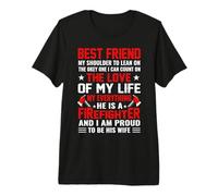 He is A Firefighter and I Am Proud to Be His Wife Premium T-Shirt