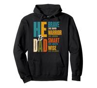 He Is Dad Christian Dad Retro Blessed Father God Jesus Papa Pullover Hoodie