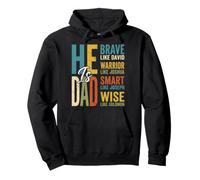 He Is Dad Christian Dad Retro Blessed Father God Jesus Papa Pullover Hoodie