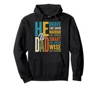 He Is Dad Christian Dad Retro Blessed Father God Jesus Papa Pullover Hoodie