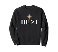 He Is Greater - Christmas Faith in the Dark Edition Sweatshirt