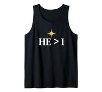 He is Greater - Christmas Faith in The Dark Edition Tank Top