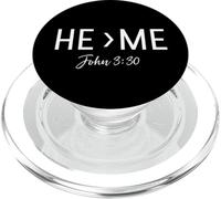 He Is Greater Than Me John 3:30 Christian PopSockets PopGrip for MagSafe