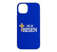 He is Jesus Risen Faith Christ God Matthew 28:6 Case for iPhone 14 Plus