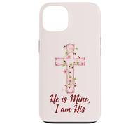 He Is Mine I Am His Christian Faith Love Cross Valentine Case for iPhone 13