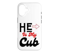 He Is My Cub Cougar Relationship Status Funny Valentines Case for iPhone 16
