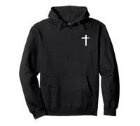 He Is My Rock My Salvation Front and Back Print Christian Pullover Hoodie