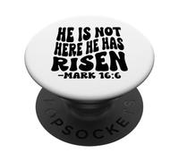 He is not here he has risen Christian Happy Resurrection PopSockets Adhesive PopGrip