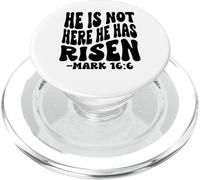 He is not here he has risen. Christian men, women & kids PopSockets PopGrip for MagSafe