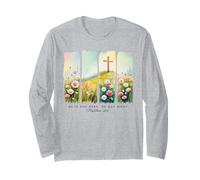 He is Not Here, He Has Risen Easter Christian Jesus Easter Long Sleeve T-Shirt