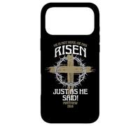 He Is Not Here He Has Risen Just As He Said Case for iPhone 17 Pro Max