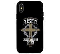 He Is Not Here He Has Risen Just As He Said Case for iPhone X/XS