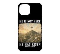 He Is Not Here He Has Risen Matthew 28:6 Christian Easter Case for iPhone 15